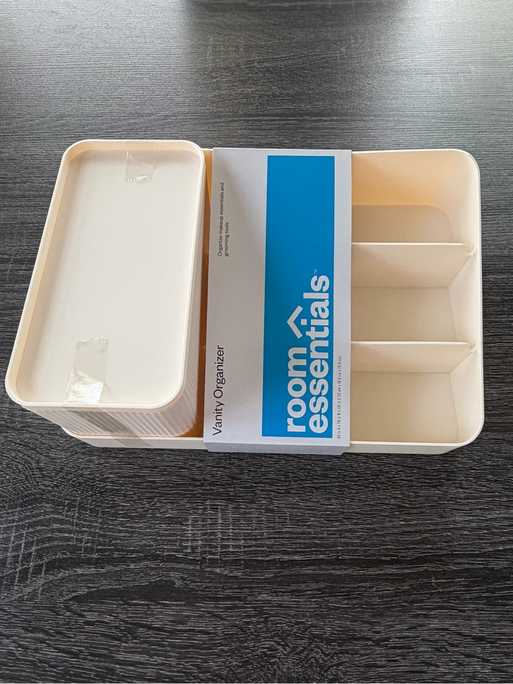 Home Essential Vanity Organizer- Ivory- NWT